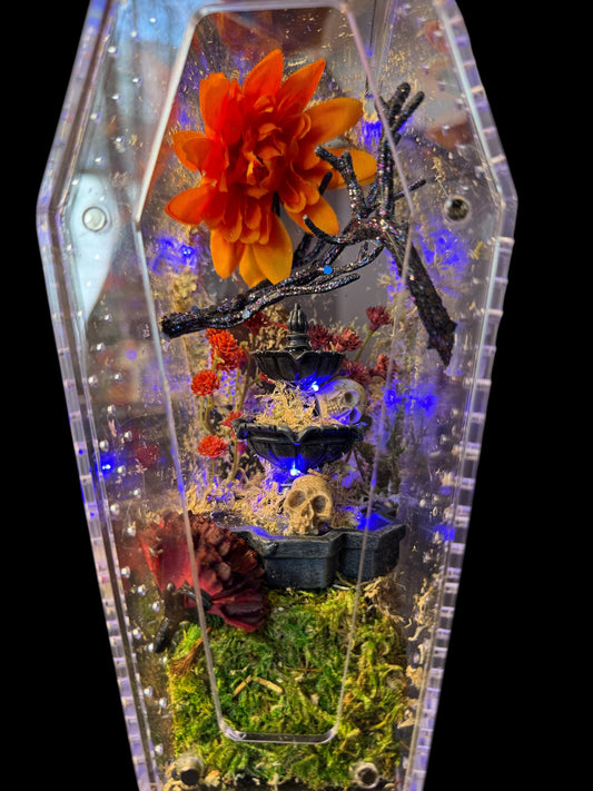 Skull Fountain Coffin Enclosure