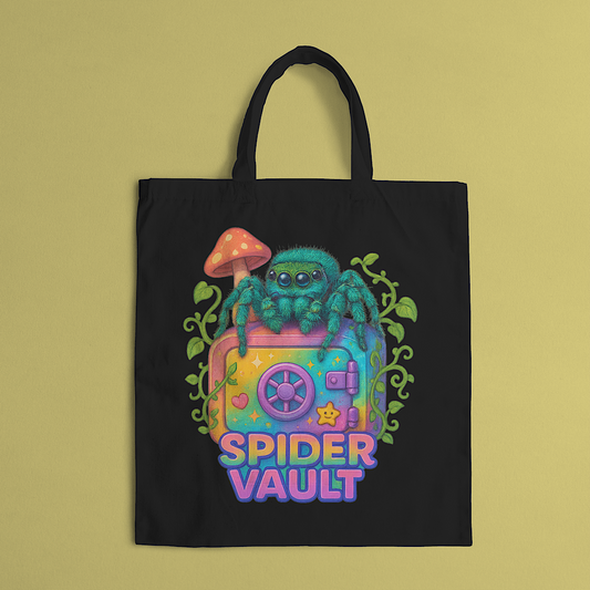 Spider Vault Colorful Tote Bag